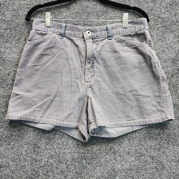 Old Navy Pants - Old Navy Blue Jeans Women's Gray‎ Corduroy High Rise Retro Boho Shorts Size 10